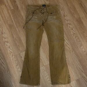 Abercrombie & Fitch  Lace-Up corduroy Flare Pants